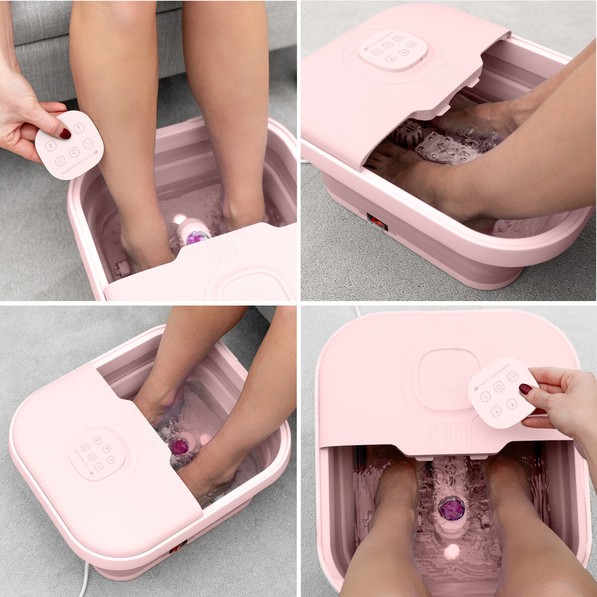 Deluxe Foldaway Foot Spa Bath - Pink