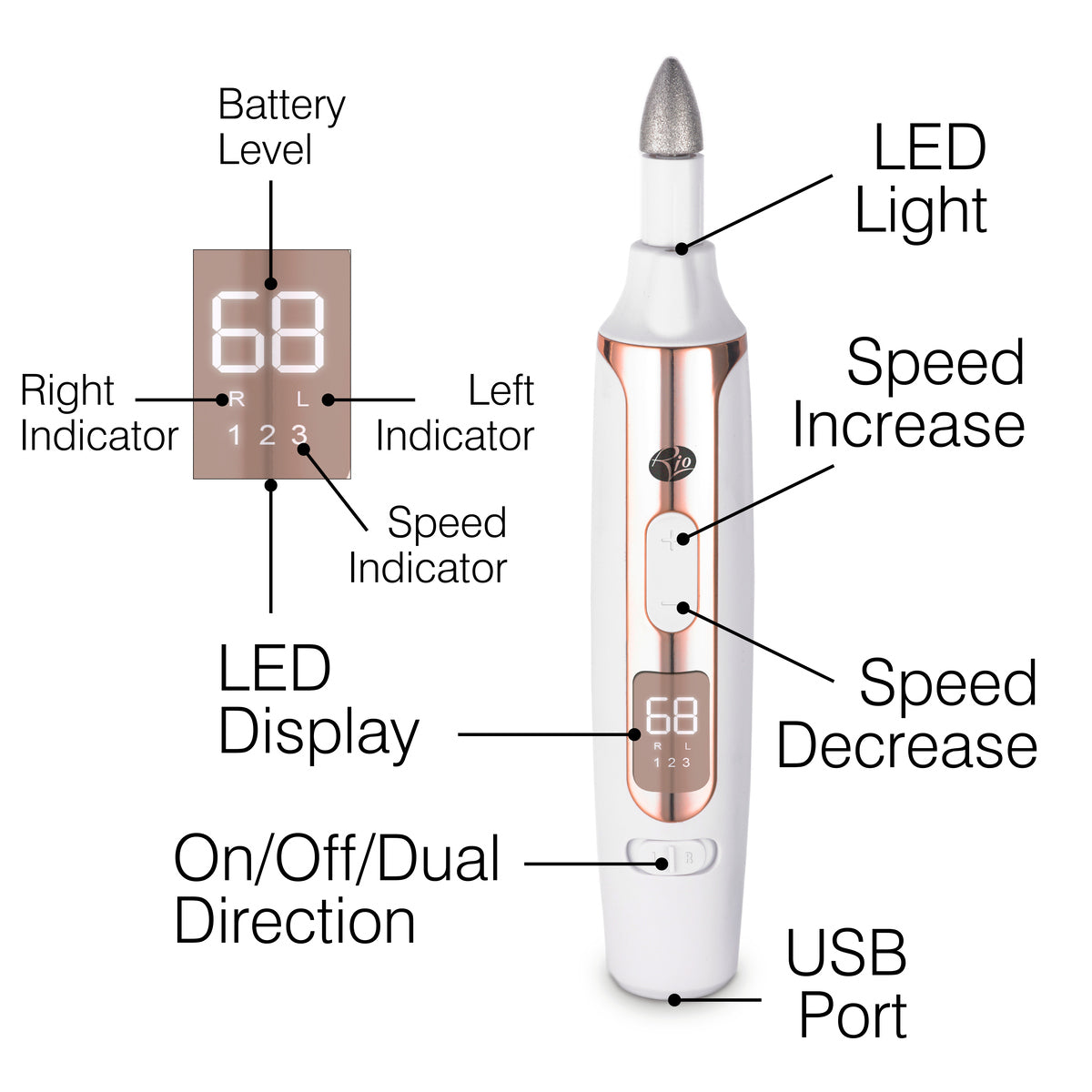 Precision Pro Electric Nail File