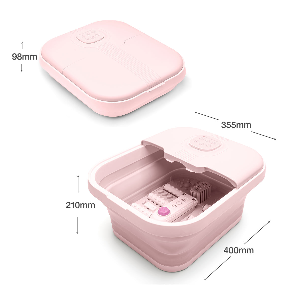 Deluxe Foldaway Foot Spa Bath - Pink