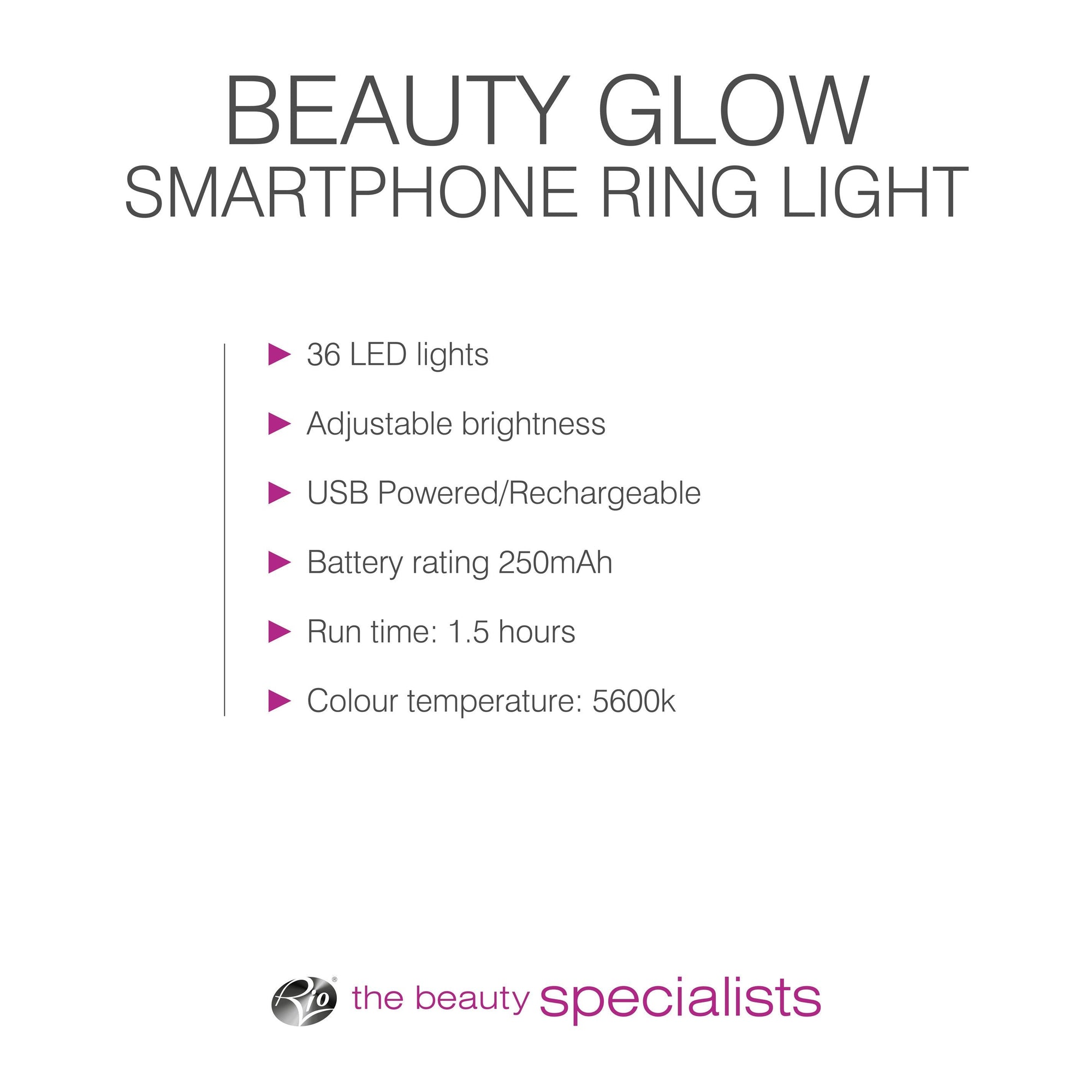 Luce ad anello per smartphone Beauty Glow